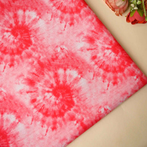 RED TIE-DYE PRINT