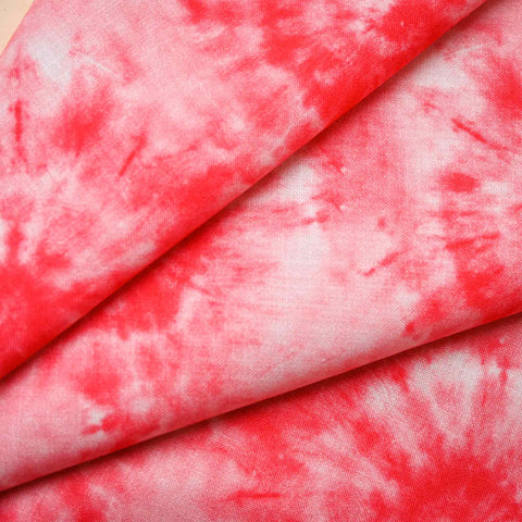 RED TIE-DYE PRINT