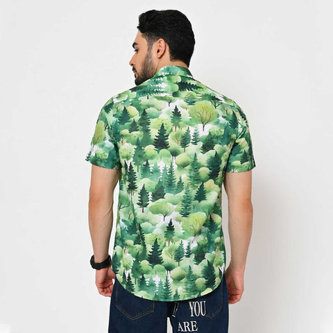 WATERCOLOUR FOREST PRINTED SHIRT