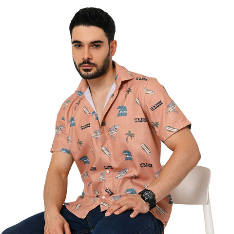 SUMMER VIBES PRINTED SHIRT