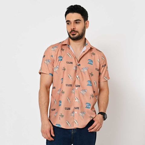 SUMMER VIBES PRINTED SHIRT