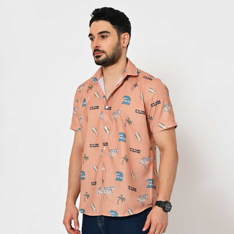 SUMMER VIBES PRINTED SHIRT