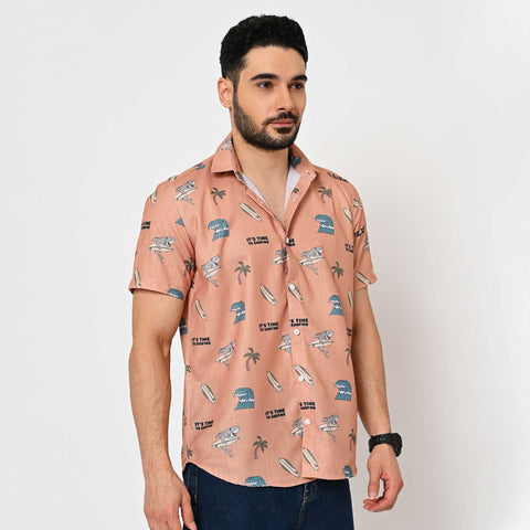 SUMMER VIBES PRINTED SHIRT