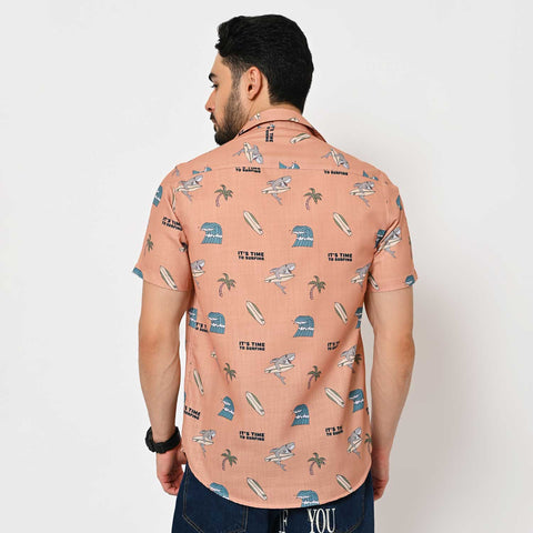 SUMMER VIBES PRINTED SHIRT