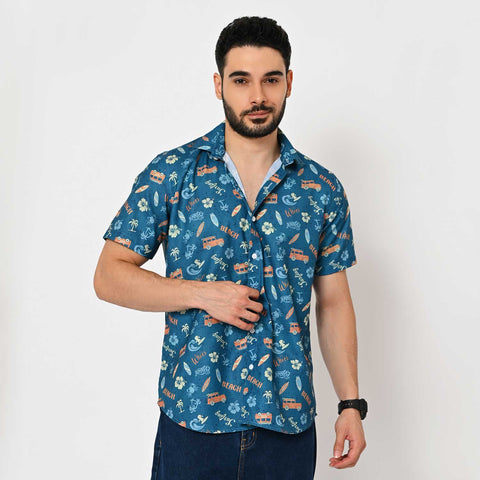 SUMMER VIBES PRINTED SHIRT