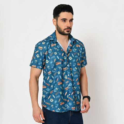 SUMMER VIBES PRINTED SHIRT