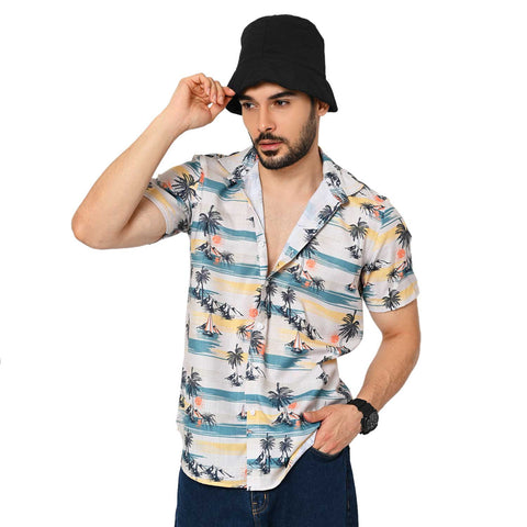 BEACH VIBES PRINTED SHIRT