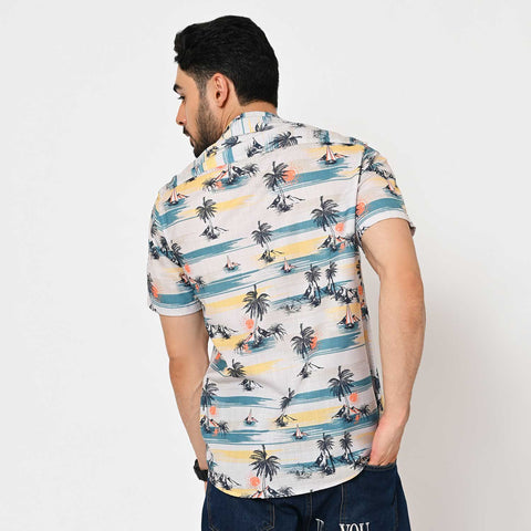 BEACH VIBES PRINTED SHIRT