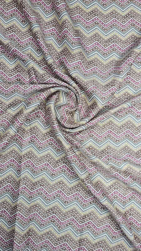 Purple and pink chevron fabric