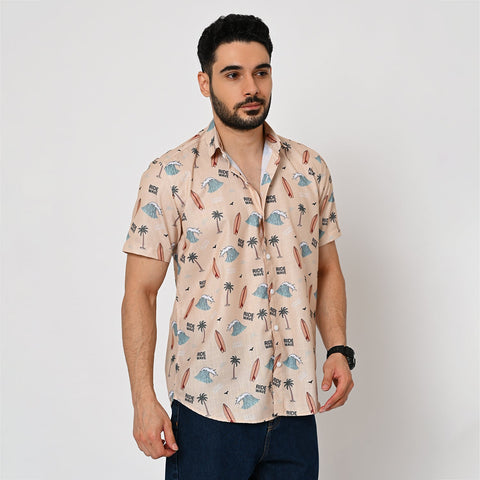 SUMMER WAVE PRINTED SHIRT