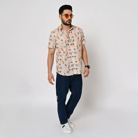 SUMMER WAVE PRINTED SHIRT