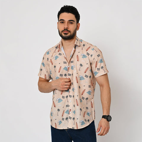 SUMMER WAVE PRINTED SHIRT