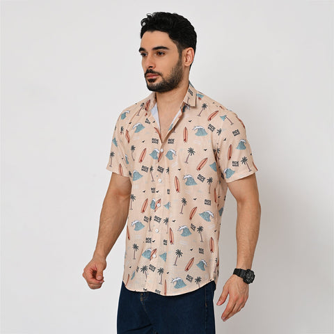 SUMMER WAVE PRINTED SHIRT