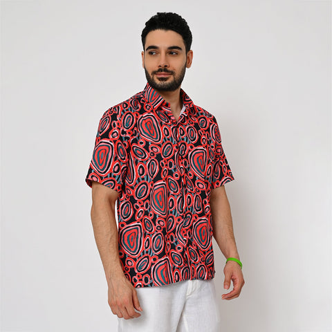 MUTLI COLOUR TRIPPY PRINTED SHIRT