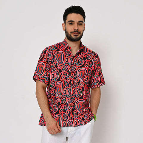 MUTLI COLOUR TRIPPY PRINTED SHIRT