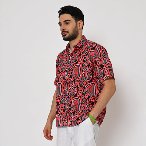 MUTLI COLOUR TRIPPY PRINTED SHIRT