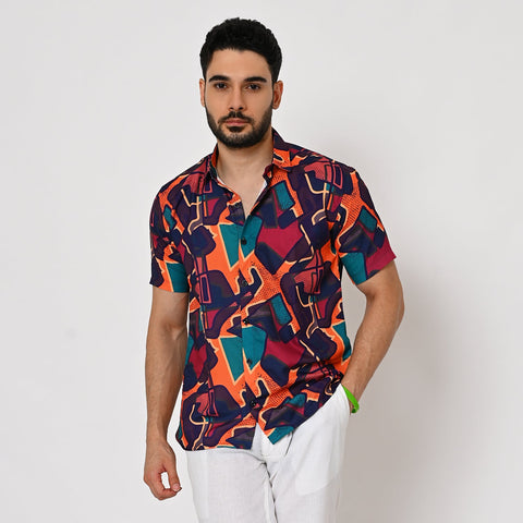 MULTI COLOUR FUNKY PRINTED SHIRT