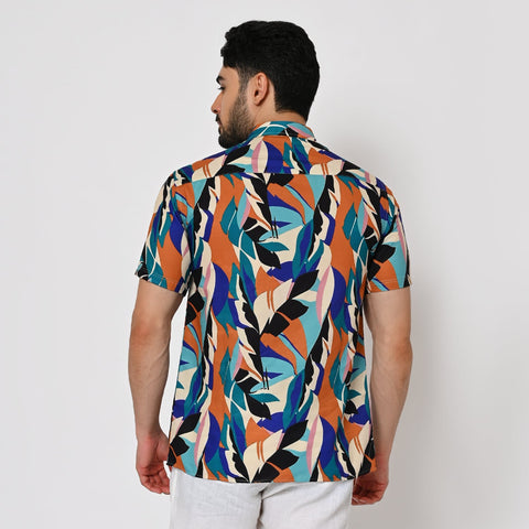 MULTI COLOUR TROPICAL PRINTED SHIRT