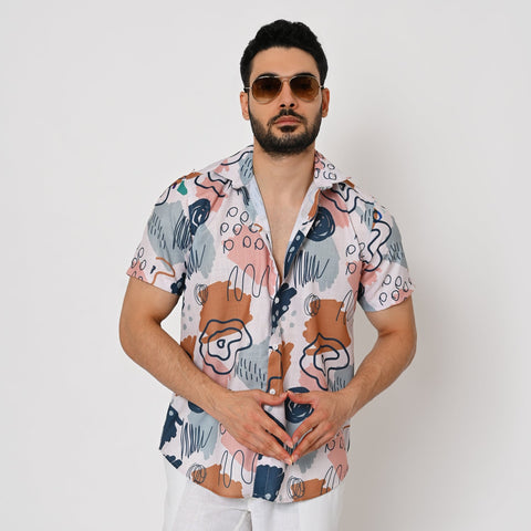 CLASSY ABSTRACT PRINTED SHIRT