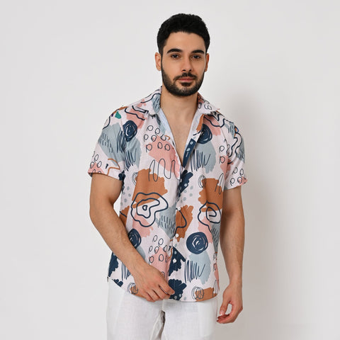 CLASSY ABSTRACT PRINTED SHIRT