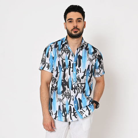 FUNKY ABSTRACT PRINTED SHIRT