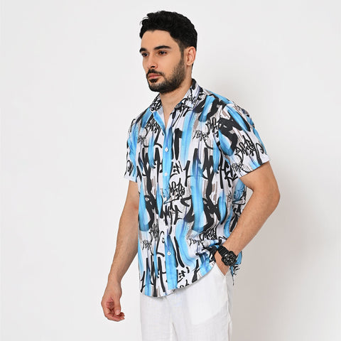 FUNKY ABSTRACT PRINTED SHIRT