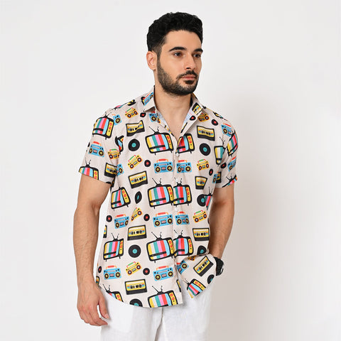 TV RADIO PRINTED SHIRT