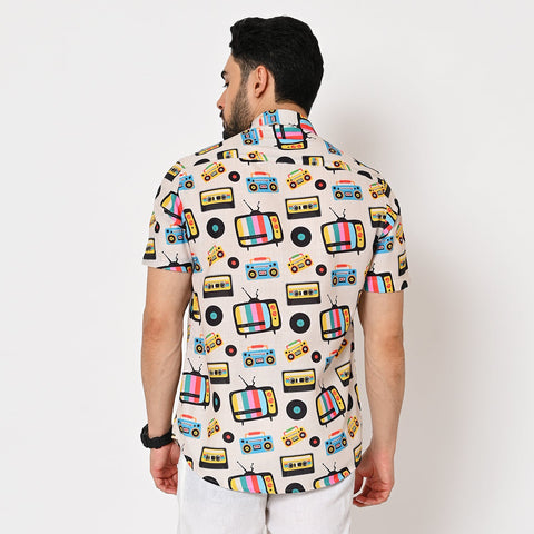 TV RADIO PRINTED SHIRT