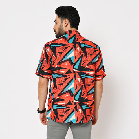 DARK COLOUR FUNKY PRINTED SHIRT