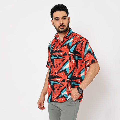 DARK COLOUR FUNKY PRINTED SHIRT