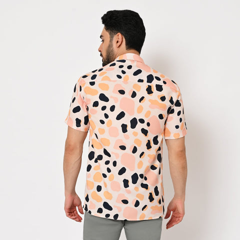 PASTEL COLOUR ABSTRACT PRINTED SHIRT