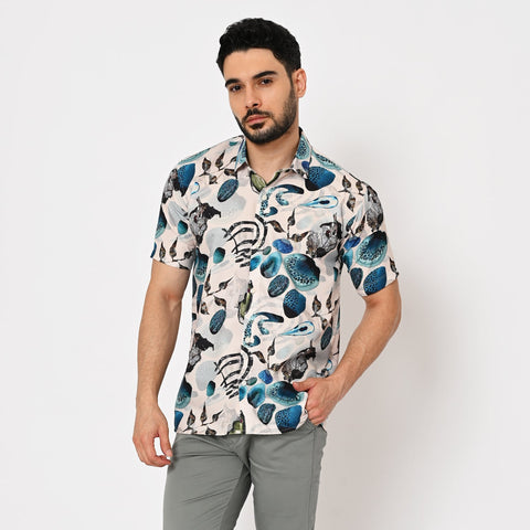 BIG FLOWER PRINTED SHIRT