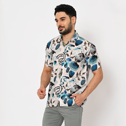 BIG FLOWER PRINTED SHIRT