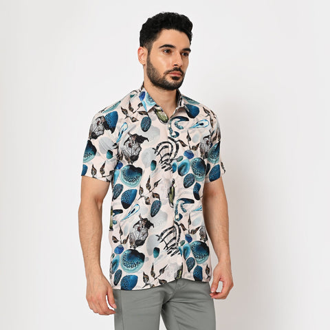 BIG FLOWER PRINTED SHIRT