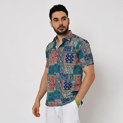 EKAT PATTERN PRINTED SHIRT