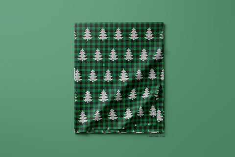 Christmas Tree Oxley Green & Black Checks