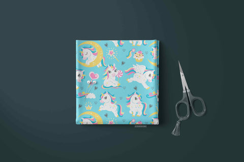 SKY BLUE UNICORN PRINT