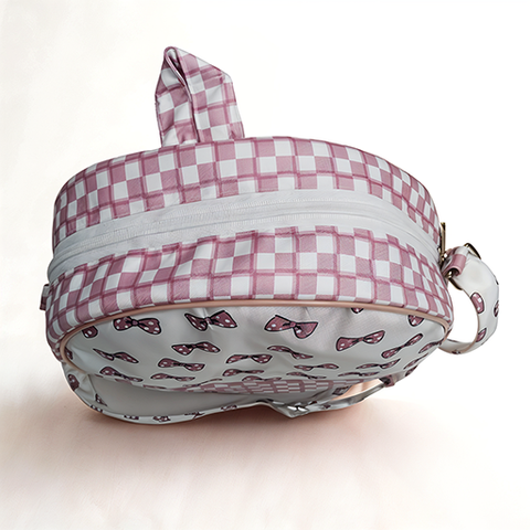 Classy Bow Print Toddler Backpack