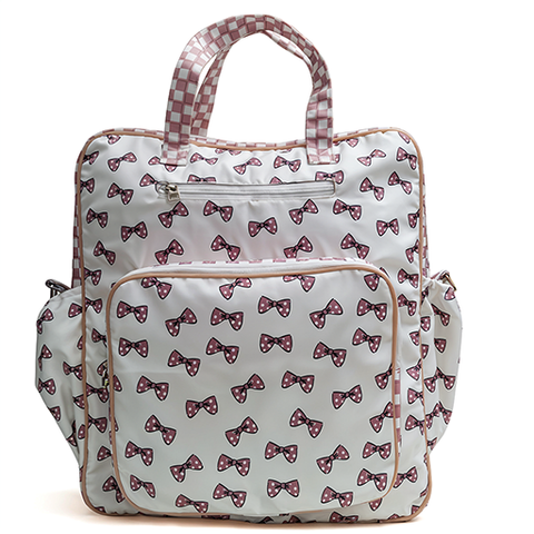 Classy Bow Print Jumbo Backpack