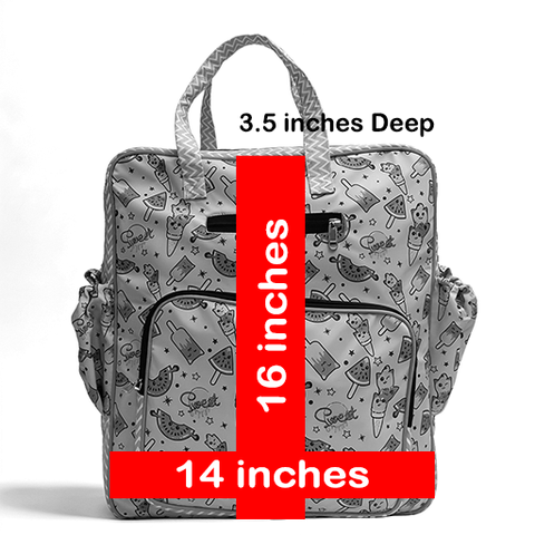 Classy Bow Print Jumbo Backpack