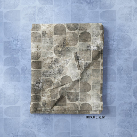 Brown & Gray Grungy Abstract Archway Pattern