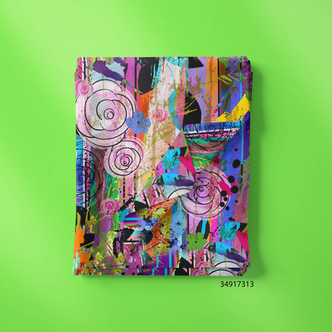 Colorful Art Work With Floral & Roses